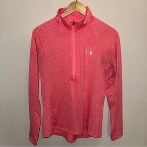 Under Armour Coral HeatGear Half Zip Pullover Women’s Size Medium